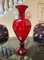 Large Venetian Handblown Red and Gold Fish Vase by Salviati, 1890s 3