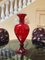 Large Venetian Handblown Red and Gold Fish Vase by Salviati, 1890s 4