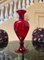Large Venetian Handblown Red and Gold Fish Vase by Salviati, 1890s 7
