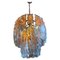 Italian Art Glass Zero Quattro Chandelier from Fontana Arte, 1960s, Image 1