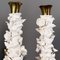 Italienische Mid-Century Keramik Wandlampen mit Blumen- & Messingarmen von Luigi Zortea, 1950er, 3er Set 10