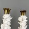 Italienische Mid-Century Keramik Wandlampen mit Blumen- & Messingarmen von Luigi Zortea, 1950er, 3er Set 7
