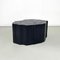 Italian Modern Matte Black Ceramic Side Table by Roberto Faccioli, 1995 3