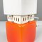 Italian Space Age Table Lamp in Orange and Opaline Glass with White Metal, 1970s, Image 10