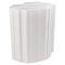 Italian Modern Glossy White Ceramic Side Table by Roberto Faccioli, 1995 1