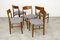 Mid-Century Danish Dining Chairs from Glyngøre Stølefabrik, Set of 5 2