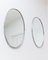 Vintage French Oval Mirror in Chrome-Plated Frame, 1950s, Image 1