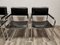 Mid-Century Chromed Leather Chairs attributed to Marcel Breuer, Set of 4 4