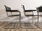 Mid-Century Chromed Leather Chairs attributed to Marcel Breuer, Set of 4, Image 9