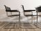 Sedie Mid-Century in pelle cromata attribuite a Marcel Breuer, set di 4, Immagine 9