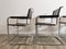 Sedie Mid-Century in pelle cromata attribuite a Marcel Breuer, set di 4, Immagine 16