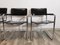 Mid-Century Chromed Leather Chairs attributed to Marcel Breuer, Set of 4 12