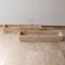 Mid-Century Travertine Planters, Belgium, Set of 2 1