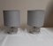 Vintage Bedside Lamps in Chromed Metal & Glass, 1970s, Set of 2 1