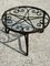 Round Wrought Iron Coffee Table, 1940s 2