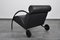Black Leather Zyklus Armchair & Stool by Peter Maly for Cor, 1980s, Set of 2 10