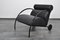 Black Leather Zyklus Armchair & Stool by Peter Maly for Cor, 1980s, Set of 2 12