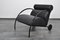 Black Leather Zyklus Armchair & Stool by Peter Maly for Cor, 1980s, Set of 2, Image 12