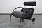 Black Leather Zyklus Armchair & Stool by Peter Maly for Cor, 1980s, Set of 2, Image 15