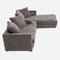 Scandinavian Grey Corner Sofa Kopenhaga, 2000s 7