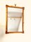 Bamboo Framed Rectangular Wall Mirror, 1960s 3