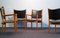 Fauteuils Jh 513 en Teck et Cuir par Hans J. Wegner pour Johannes Hansen, 1960s, Set de 4 2