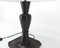 Lampe Balustre en Faïence Émaillée Noire, 1950s 2