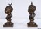 After J-A.Houdon, Jean qui rit, Jean qui pleure, Late 1800s, Bronze Sculptures, Set of 2 15