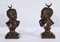 After J-A.Houdon, Jean qui rit, Jean qui pleure, Late 1800s, Bronze Sculptures, Set of 2, Image 1