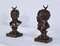 After J-A.Houdon, Jean qui rit, Jean qui pleure, Late 1800s, Bronze Sculptures, Set of 2 3