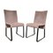 Chaises Ealing en Cuir par Giovanni Offredi pour Saporiti, 1970s, Set de 2 1