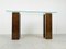 Vintage Burl Wood Console Table, 1980s 7