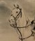 Eugene Laville, Napoleon I on Horseback, 1800s, Pencil & Wash on Paper, Framed, Image 4