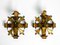 Brutalist Gilded Iron Wall Lamps, 1960s, Set of 2, Image 1