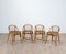 Chaises en Rotin, France, 1960s, Set de 4 1