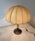 Lampada da tavolo in ottone, vetro acrilico e tessuto, anni '60, Immagine 7