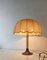 Lampada da tavolo in ottone, vetro acrilico e tessuto, anni '60, Immagine 6