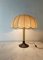 Lampada da tavolo in ottone, vetro acrilico e tessuto, anni '60, Immagine 8
