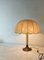 Lampada da tavolo in ottone, vetro acrilico e tessuto, anni '60, Immagine 2