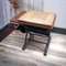 Vintage Architects Desk in Teak & Cast Iron Base 7