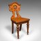 Antique Scottish Victorian Hall Chairs in Oak, 1890s, Set of 2, Image 7