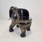 Silla Elephant asiática de madera, década de 1900, Imagen 12