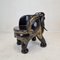 Asiatischer Elefantenstuhl aus Holz, 1900er 5