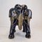 Asiatischer Elefantenstuhl aus Holz, 1900er 4