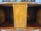 Small Sideboard in Blond Walnut Briar with Decorated Sliding Glass, Italy, 1950s 25