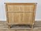 Small Sideboard in Blond Walnut Briar with Decorated Sliding Glass, Italy, 1950s 35