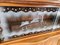 Small Sideboard in Blond Walnut Briar with Decorated Sliding Glass, Italy, 1950s, Image 10