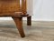 Small Sideboard in Blond Walnut Briar with Decorated Sliding Glass, Italy, 1950s 34