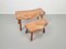 Vintage Brutalist Tree Trunk Nesting Tables in Oak, 1960, Set of 2 5