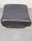 Vintage Black Leather Ottoman by Cinna Roset, France, 1970s 3